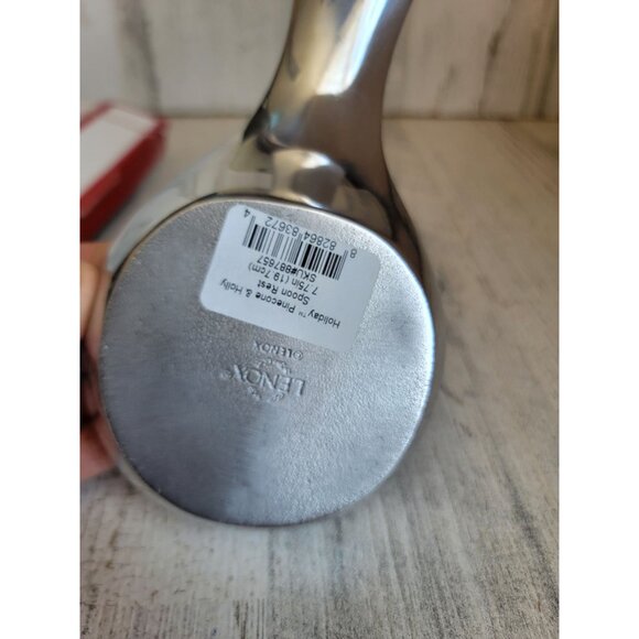 Lenox holiday Pinecone Holly‎ spoon rest Xmas home decor kitchen - Picture 6 of 7